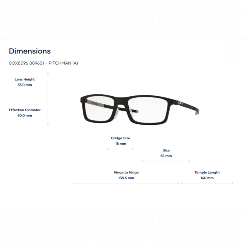 Oakley Pitchman (a) 0OX8096 - Gọng Kính Tem Chính Hãng Luxottica