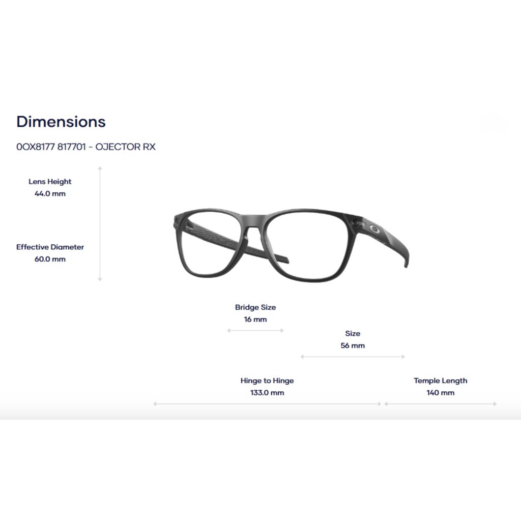 Oakley Optical Ojector rx 0OX8177 Gọng Kính – Tem Chính Hãng Luxottica